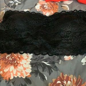 Black bandeau bralette
